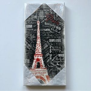 Crystal Art Gallery Black and Red Paris Canvas Wall Art